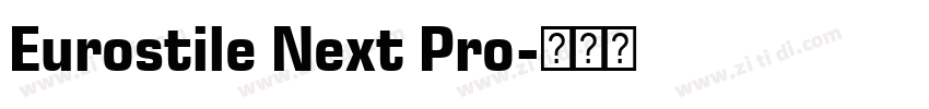Eurostile Next Pro字体转换